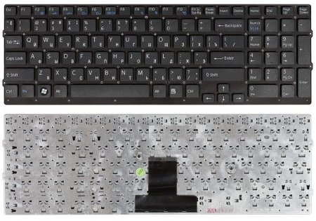 Клавиатура для ноутбука Sony VPC-EB Черная (P/n: 148792871, V111678A, 550102M14-203-G)