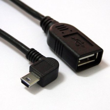 OTG кабель - USB - mini USB (10см)