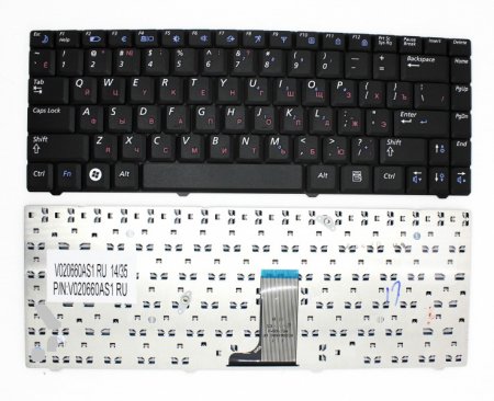 Клавиатура для ноутбука Samsung R519 (P/n: V020660AS1, BA59-02581D, BA59-02581C, CNBA5902581DBIL)