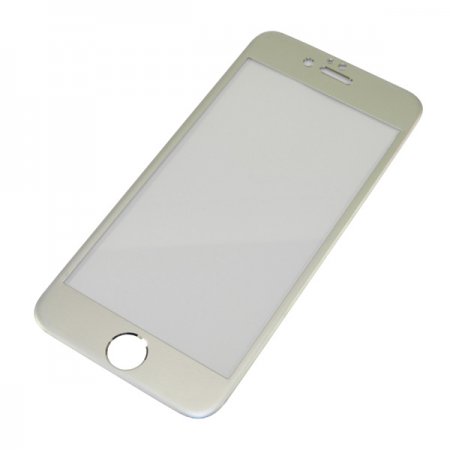Защитное стекло iPhone 6  серебристое