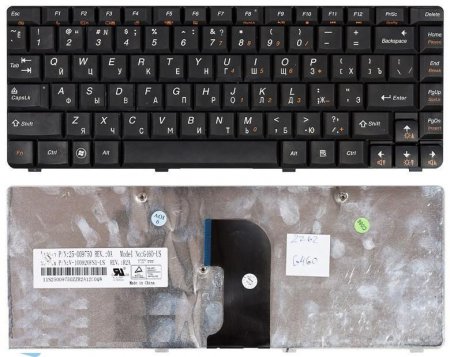 Клавиатура для ноутбука Lenovo G460 G465 (P/n: 25-009804, 25009804, G460-RU, N2L-RU, 9Z.N5JSN.00R)