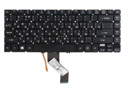 Клавиатура для Acer V7-481 V5-473 с подсветкой (P/N: NK.I1417.0AC, NSK-R8BBQ, AEZQK700010)