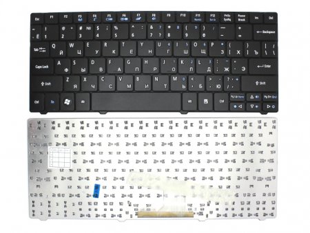 Клавиатура для Acer 1810 1830T 1410 One 721, 751 черная (P/n: ZA3, ZA5, NSK-AQ00R, NSK-AQ10R)