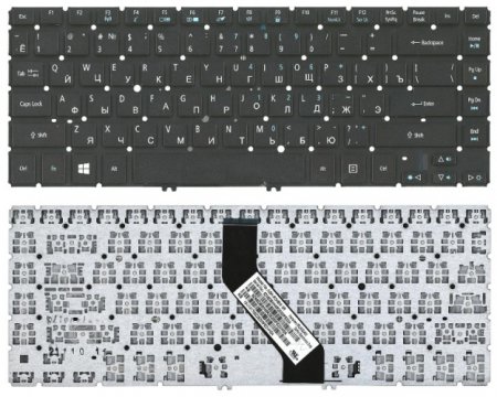 Клавиатура для Acer V5-431 V5-471 M3-481 M5-481 (P/N: NSK-R24SW 0R, NSK-R25SW 0R, NSK-R2HBW 0R)