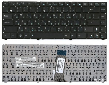 Клавиатура для Asus Eee PC 1201 1215 UL20  (P/n: EJ2, 9J.N2K82.A0R, 9J.N2K82.B0R, 9J.N2K82.C0R)