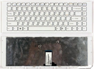 Клавиатура для ноутбука Sony VPC-EG Белая (P/n: NSK-SF1SW 0R 9Z.N7ASW.00R, 148969711, V081630A)