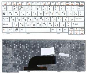 Клавиатура для ноутбука Lenovo S10-2 S10-3C S11 Белая  (P/n: 42T4224, 42T4259, 8C9092, V100620BK1)