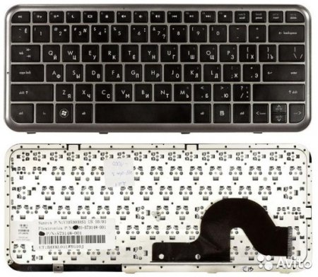 Клавиатура для HP DM3 (P/n: NSK-HKU0R, 9Z.N2X82.U0R, MP-09C93SU6E453, MH-573148-251)