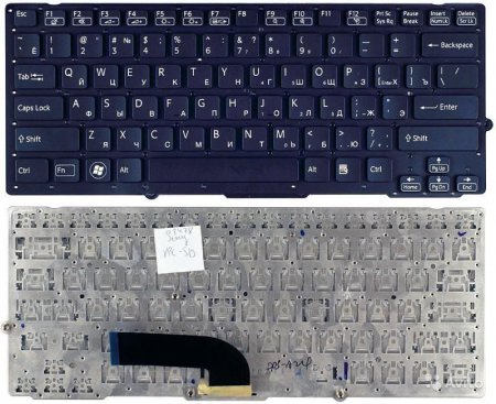 Клавиатура для ноутбука Sony VPC-SD VPC-SB Черная (P/n: 148949641, 9Z.N6BBF.00R, 9Z.N6BLF.00R)