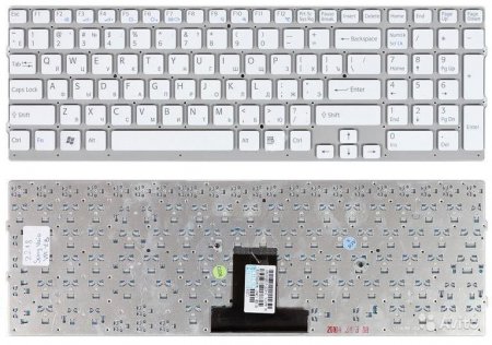 Клавиатура для ноутбука Sony VPC-EB Белая (P/n: 148792871, V111678A, 550102M14-203-G)