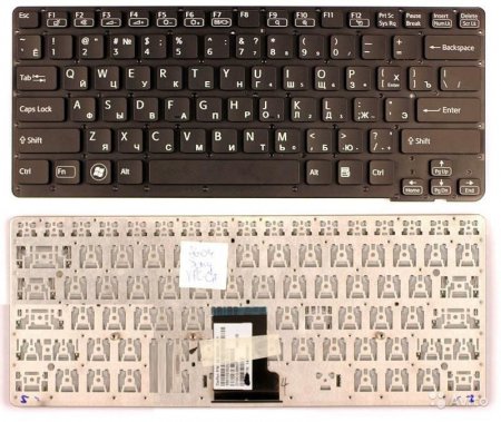 Клавиатура для ноутбука Sony VPC-CA Черная (P/n: 148953821, 9Z.N6BBF.A0R, 148954121, 9Z.N6BBF.B0R)