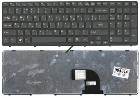 Клавиатура для ноутбука Sony SVE15 SVE17 Черная (P/N: 149151211, 9Z.N6CBW.G0R, 9Z.N6CSW.G0R)