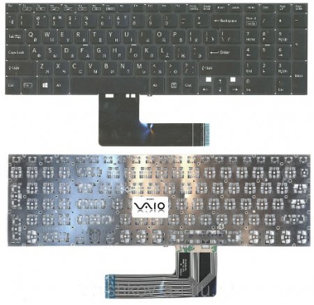 Клавиатура для ноутбука Sony SVF15 SVF152 FIT 15 Черная (P/n: 149240561RU, 9Z.NAEBQ.00R, NSK-SN0BQ)