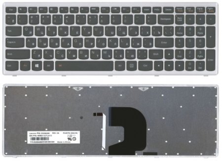 Клавиатура для ноутбука Lenovo Z500 P500 (P/n: 25-206237, 25206237, PK130SY1F00, 9Z.N8RSC.40R)