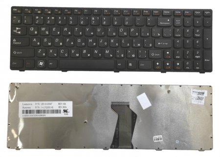 Клавиатура для ноутбука Lenovo B570 V575 Z570 (P/N: 25-011910, 25-012349, 25-012436, 25-013317)