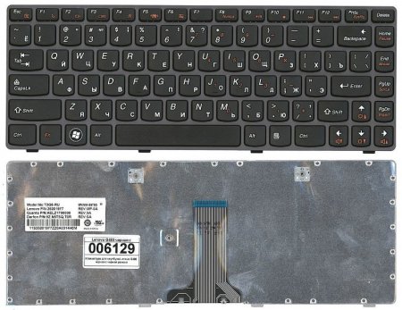 Клавиатура для ноутбука Lenovo B480 G480 Z380 Z480 (P/n: 25201977, 25202118, 9Z.N5TSQ.T0R)