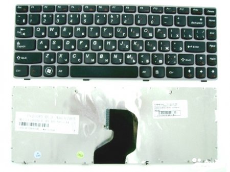 Клавиатура для ноутбука Lenovo Z460 Z450 (P/n: 25-010886, 25010886, V-116920AS1-RU, Z460-RU)