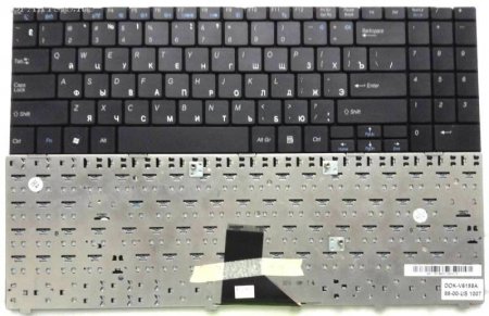 Клавиатура для ноутбука DNS IRU Patriot 508 508P 510 511 511P (P/N: DOK-V6185A, 88-00-NE 1108)