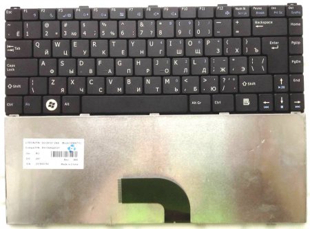 Клавиатура для ноутбука DNS Benq S43 ENG (P/N: PK130CF3A41 SG-37400-28A PK130CF3A05 MP-07G36TQ)