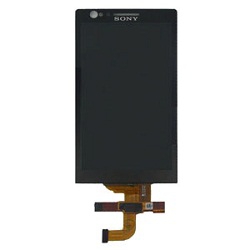 Дисплей Sony LT22i Xperia P  в сборе с тачскрином черный
