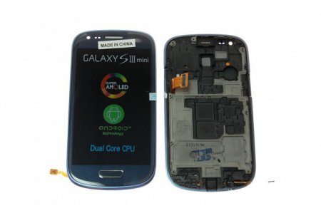 Дисплей Samsung GT-I8190 Galaxy S III mini в сборе с тачскрином синий