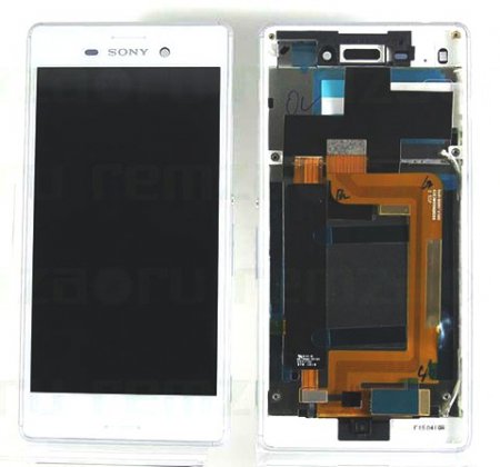 Дисплей Sony E2303 Xperia M4 Aqua в сборе с тачскрином белый