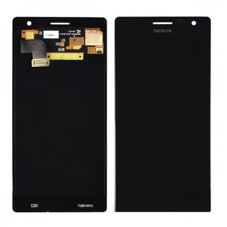 Дисплей Nokia Lumia 730/735 в сборе с тачскрином черный