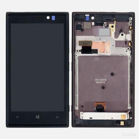 Дисплей Nokia Lumia 925 в сборе с тачскрином серый