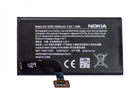 Аккумулятор Nokia Lumia 1020 (BV-5XW) Оригинал